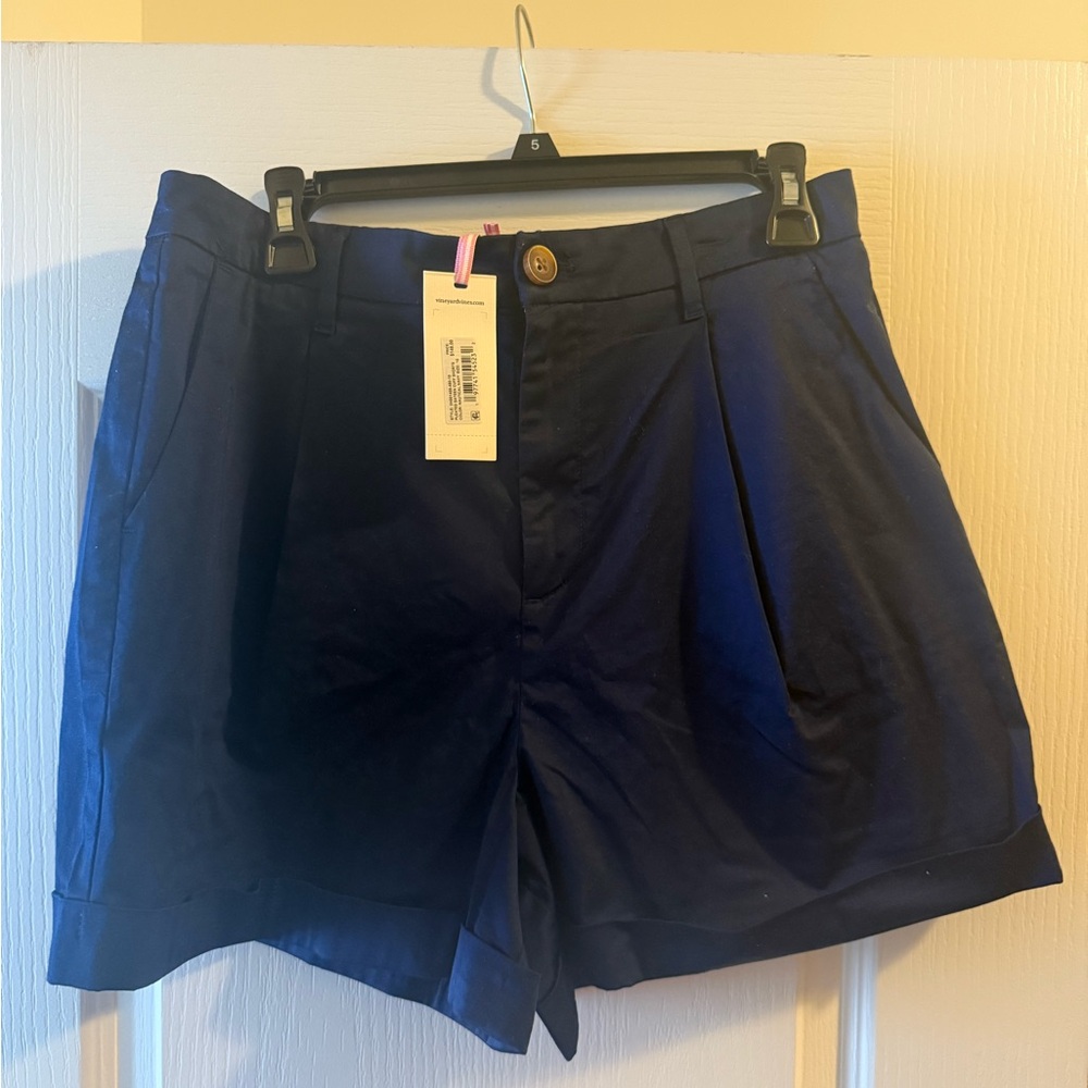 Vineyard Vines Navy Blue Cuff Shorts